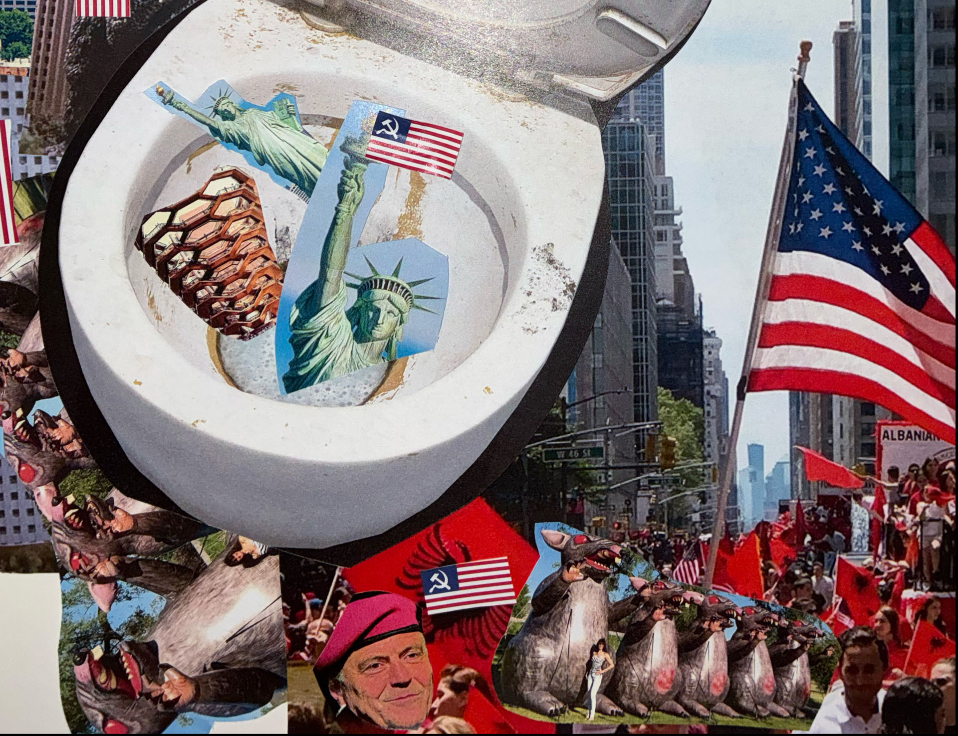 dirty shrapnel of the newspaper